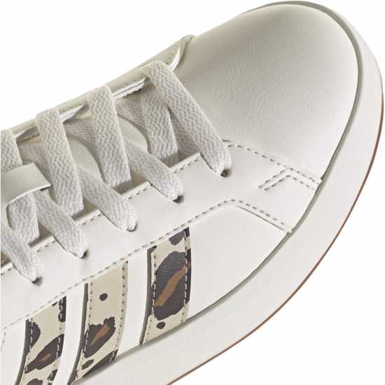 adidas Girls Grand Court Trainers White/Animal 