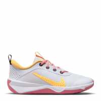 Nike Omni Multi-Court Big Kids' Indoor Court Shoes White/Coral Детски маратонки