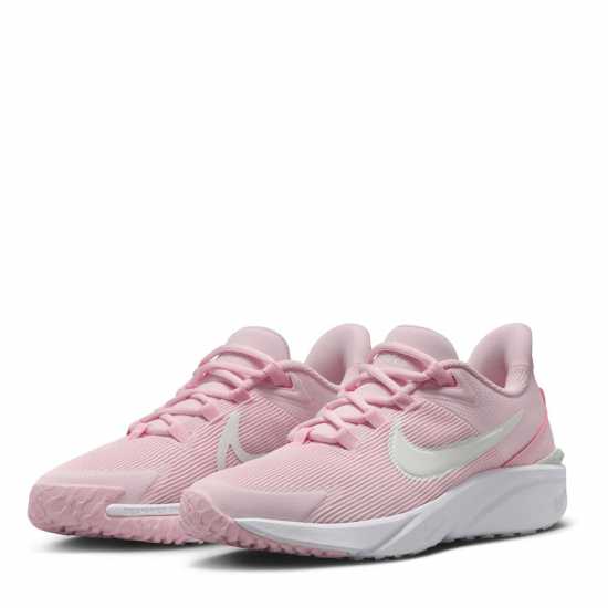 Nike Star Runner 4 Big Kids' Road Running Shoes Pink/White Детски маратонки