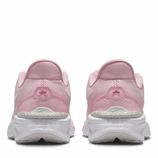 Nike Star Runner 4 Big Kids' Road Running Shoes Pink/White Детски маратонки