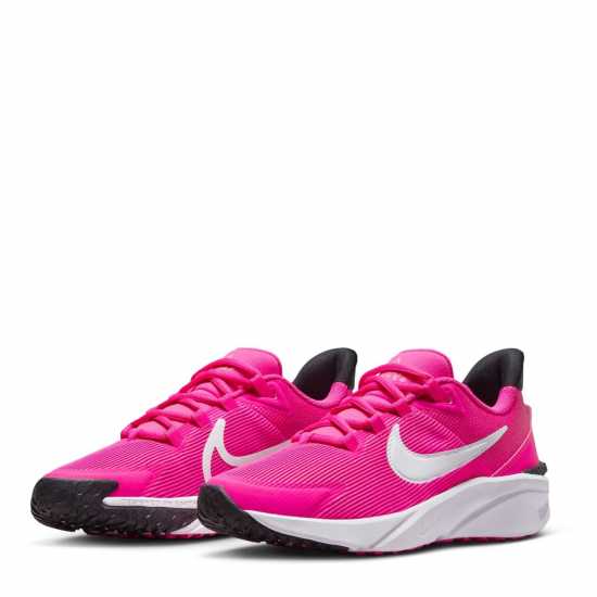 Nike Star Runner 4 Big Kids Road Running Shoes Pink/White Nike Star Runner 4 Big Kids Road Running Shoes Pink/White