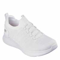Skechers Metallic Stretch Knit Fixed Laced S Runners Girls
