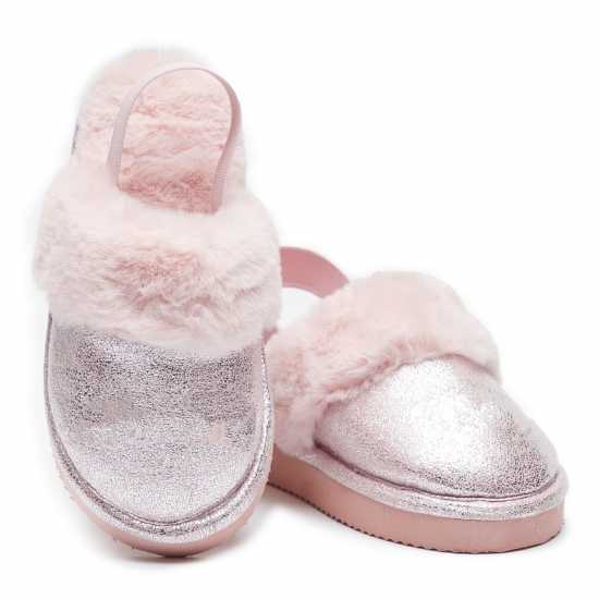 Чехли Be You Girls Shimmer Slipper Be You Girls Shimmer Slipper Чехли