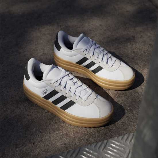 adidas Vl Court Bold Low-Top Trainers Girls Бяло/Черно/Гума 