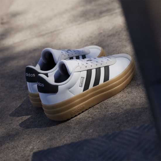 adidas Vl Court Bold Low-Top Trainers Girls Бяло/Черно/Гума 