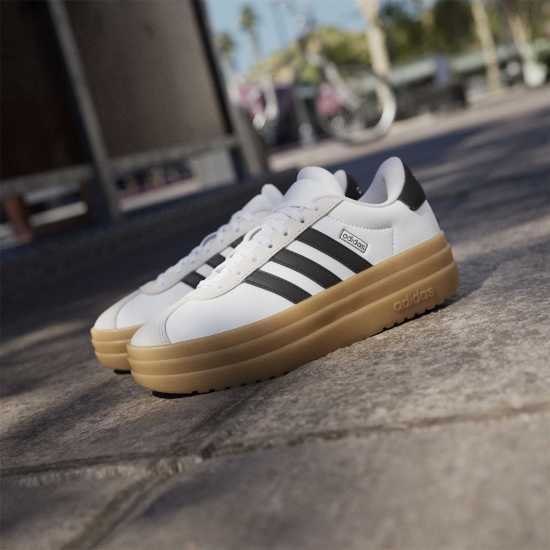 adidas Vl Court Bold Low-Top Trainers Girls Бяло/Черно/Гума 