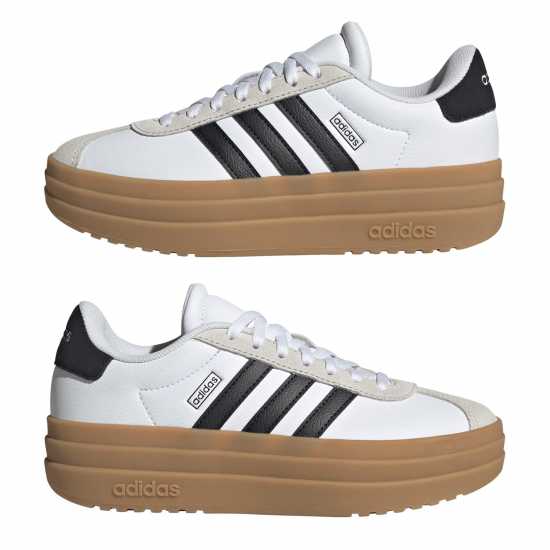 Adidas Vl Court Bold Low-Top Trainers Girls Бяло/Черно/Гума 