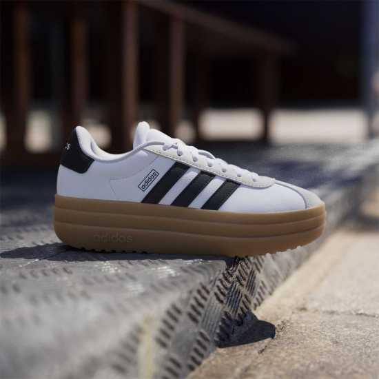 adidas Vl Court Bold Low-Top Trainers Girls Бяло/Черно/Гума 