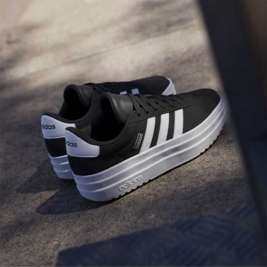 Adidas Vl Court Bold Low-Top Trainers Girls Черно/Бяло 