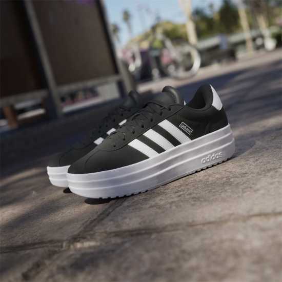 Adidas Vl Court Bold Low-Top Trainers Girls Черно/Бяло 