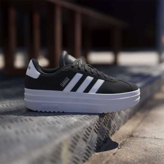 Adidas Vl Court Bold Low-Top Trainers Girls Черно/Бяло 
