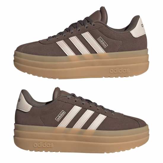 Adidas Vl Court Bold Low-Top Trainers Girls Earth Strata 