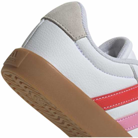 Adidas Юношески Обувки Vl Court 3.0 Shoes Juniors Бяло/Червено/Розово Adidas Юношески Обувки Vl Court 3.0 Shoes Juniors Бяло/Червено/Розово