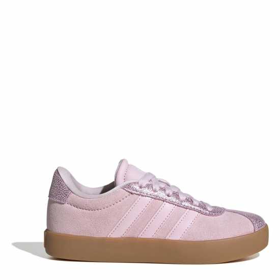 Adidas Юношески Обувки Vl Court 3.0 Shoes Juniors Розово блестящо Adidas Юношески Обувки Vl Court 3.0 Shoes Juniors Розово блестящо