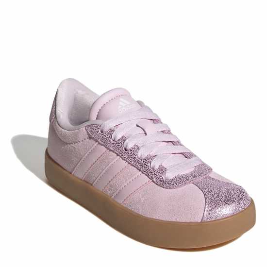 Adidas Юношески Обувки Vl Court 3.0 Shoes Juniors Розово блестящо Adidas Юношески Обувки Vl Court 3.0 Shoes Juniors Розово блестящо
