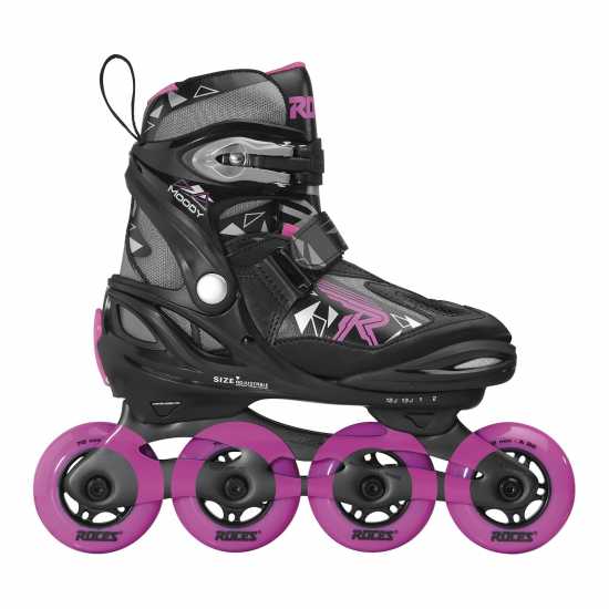 Детски ролкови кънки Roces Детски Ролери Moody Junior Inline Skates Черно/Розово Roces Детски Ролери Moody Junior Inline Skates Черно/Розово Детски ролкови кънки