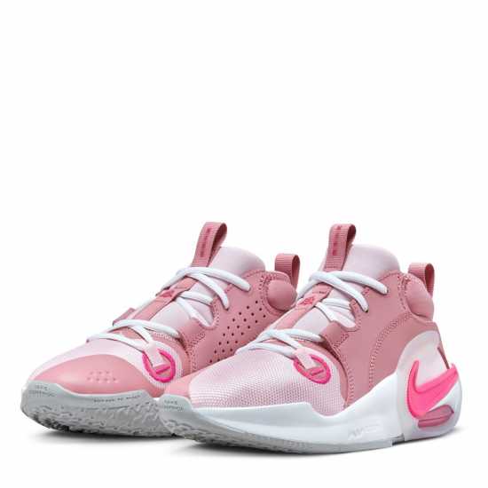 Nike Air Zoom Crossover Big Kids' Basketball Shoes Pink/White Мъжки баскетболни маратонки