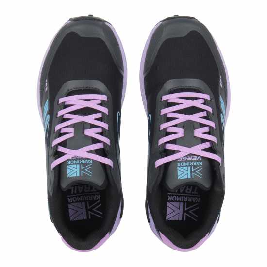 Karrimor Юношески Обувки Verge Running Shoes Juniors Black/Lilac Детски маратонки