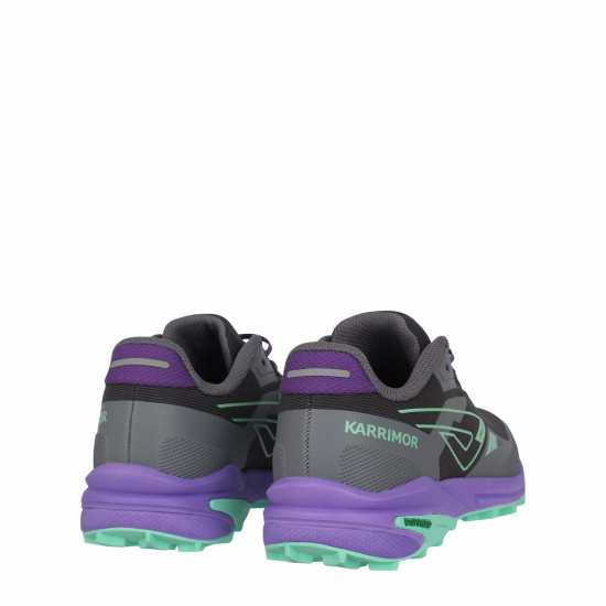 Karrimor Юношески Обувки Verge Running Shoes Juniors Въглен/Лилаво Детски маратонки