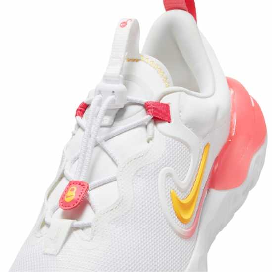 Nike Run Flow Big Kids' Running Shoes White/Citron Детски маратонки