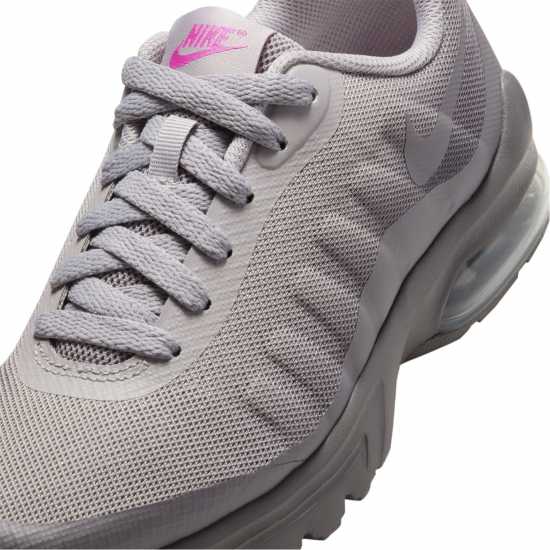 Nike Средни Маратонки За Момичета Air Max Invigor Junior Girls Trainers Сиво/Розово Детски маратонки