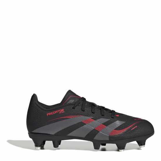 Adidas Predator League Juniors Soft Ground Football Boots Черно/Сиво 