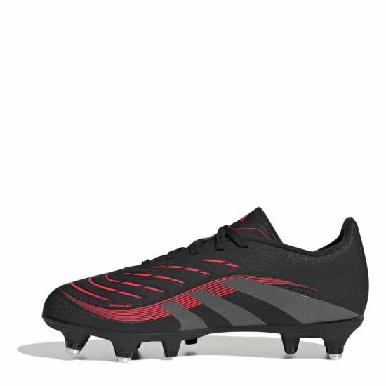 Adidas Predator League Juniors Soft Ground Football Boots Черно/Сиво 