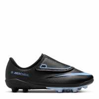 Nike Mercurial Vapour 16 Club Childrens Firm Ground Football Boots Black/Blue Детски футболни бутонки