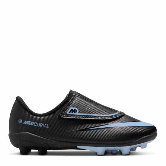 Nike Mercurial Vapour 16 Club Childrens Firm Ground Football Boots Black/Blue Детски футболни бутонки