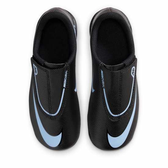 Nike Mercurial Vapour 16 Club Childrens Firm Ground Football Boots Black/Blue Детски футболни бутонки