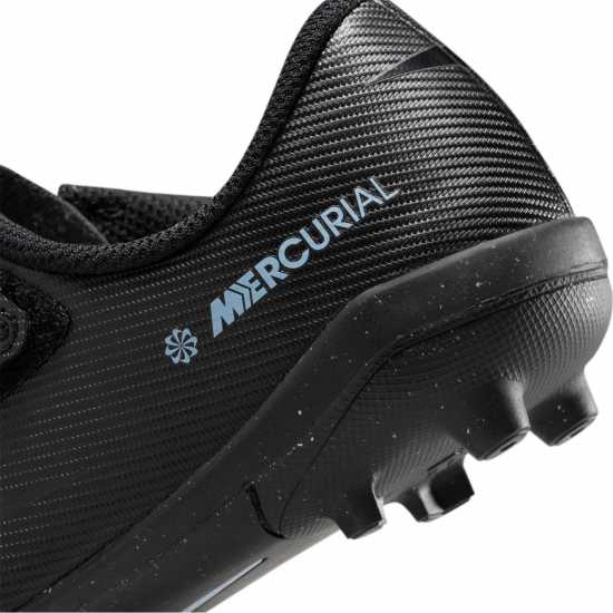 Nike Mercurial Vapour 16 Club Childrens Firm Ground Football Boots Black/Blue Детски футболни бутонки