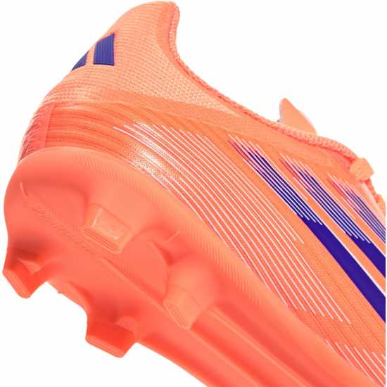Adidas F50 League Childrens Firm Ground Football Boots Оранжево/Синьо 