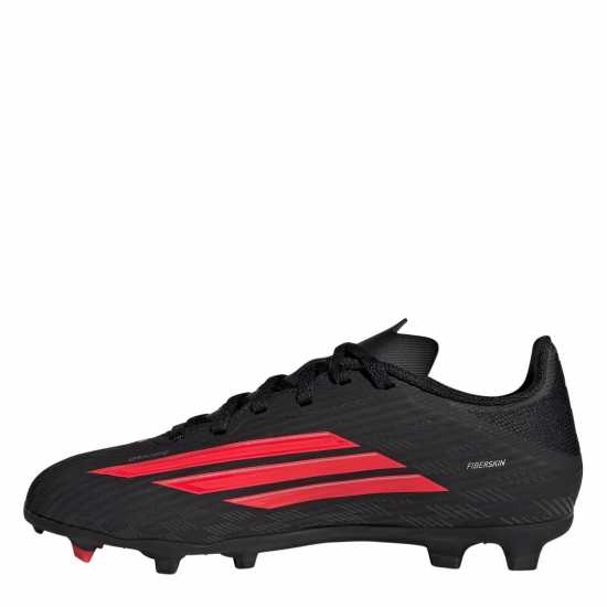 Adidas F50 League Childrens Firm Ground Football Boots Black/Red 