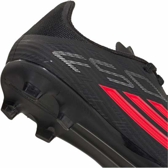 Adidas F50 League Childrens Firm Ground Football Boots Black/Red 
