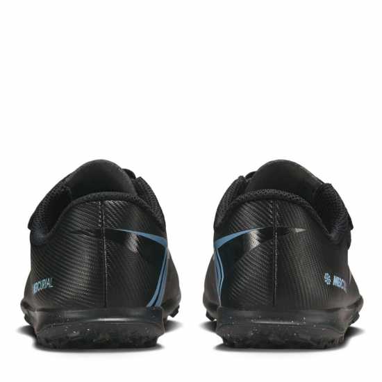 Детски футболни бутонки Nike Mercurial Vapour 16 Club Childrens Astro Turf Football Boots Black/Blue Nike Mercurial Vapour 16 Club Childrens Astro Turf Football Boots Black/Blue Детски футболни бутонки