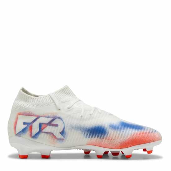 Puma Future 8 Pro Childrens Artificial Ground Football Boots White/Black/Red Детски футболни бутонки