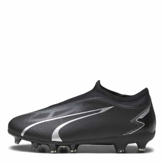 Puma Ultra Match Children's Football Boots Black/Asphalt Детски футболни бутонки