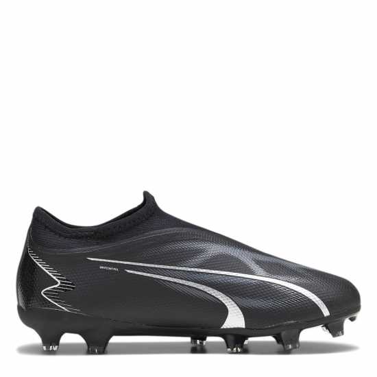 Puma Ultra Match Children's Football Boots Black/Asphalt Детски футболни бутонки