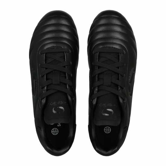 Sondico Strike Firm Ground Football Boots Childrens Черно/Черно Детски футболни бутонки