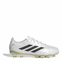 Adidas Copa Pure 3 League Childrens Firm Ground Football Boots Бяло/Черно/Злато Детски футболни бутонки