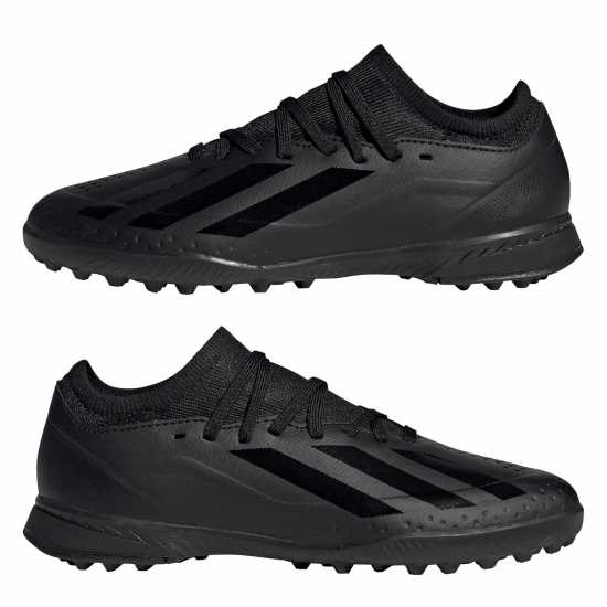 Adidas X Crazyfast League Childrens Astro Turf Football Boots Черно/Черно Футболни стоножки