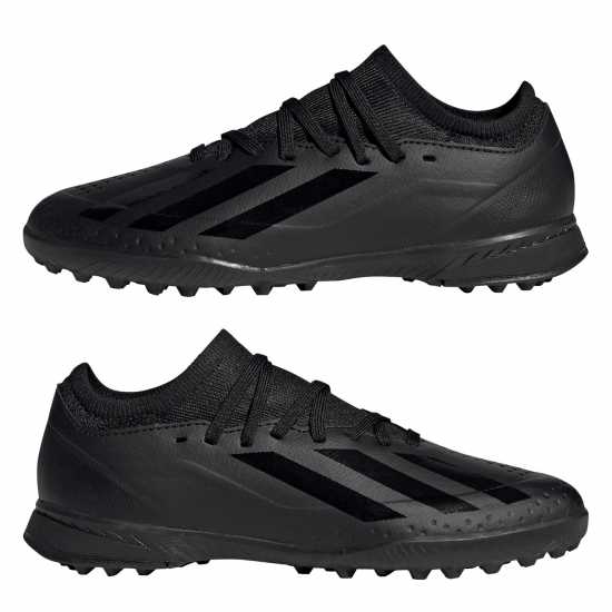 Adidas X Crazyfast League Childrens Astro Turf Football Boots Black/Black Футболни стоножки