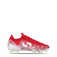 Sondico Blaze Childrens Fg Football Boots Червено/Бяло 