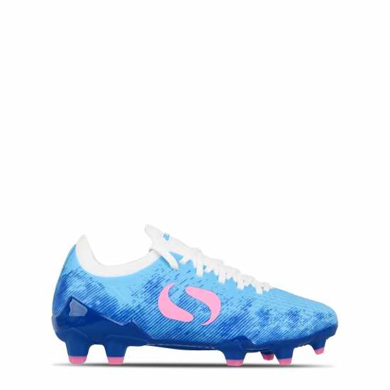 Sondico Blaze Childrens Fg Football Boots Синьо / Розово / Бяло 