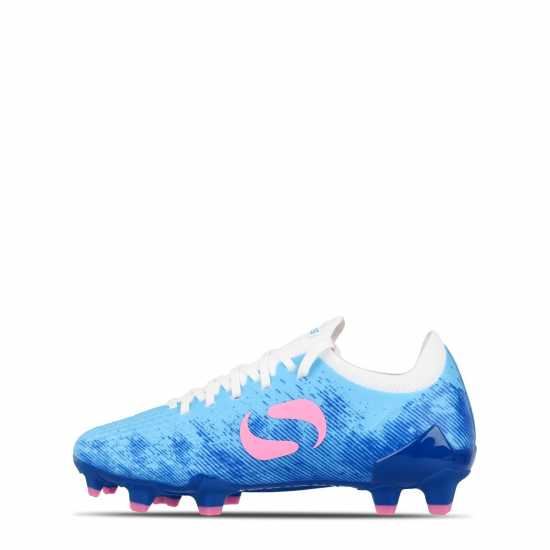Sondico Blaze Childrens Fg Football Boots Синьо / Розово / Бяло 
