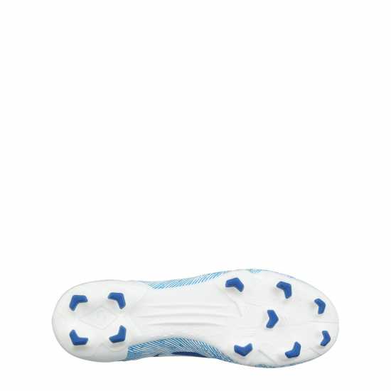 Детски футболни бутонки Sondico Blaze Childrens Fg Football Boots White/Blue Sondico Blaze Childrens Fg Football Boots White/Blue Детски футболни бутонки