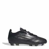 Adidas F50 Elite Childrens Firm Ground Football Boots Черно/сребро Детски футболни бутонки