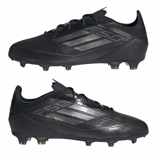 Adidas F50 Elite Childrens Firm Ground Football Boots Черно/сребро Детски футболни бутонки