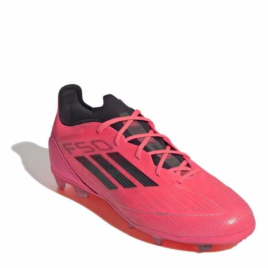 Adidas F50 Elite Childrens Firm Ground Football Boots Розово/Черно Детски футболни бутонки