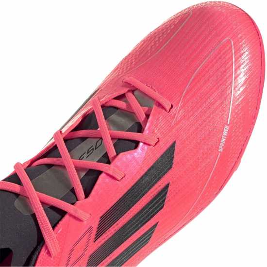 Adidas F50 Elite Childrens Firm Ground Football Boots Розово/Черно Детски футболни бутонки